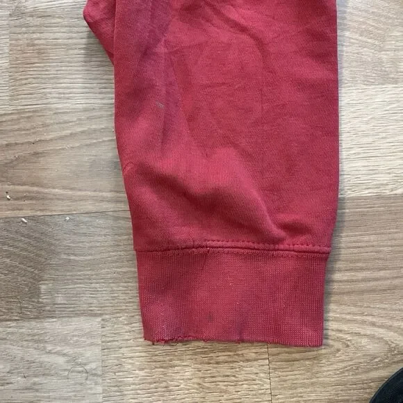 VTG Y2K NFL San Francisco 49ers Red Hoodie Sweatshirt Size Large - Picture 5 of 16